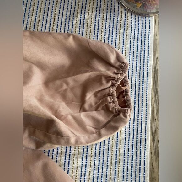 Marc New York suede blouse with covered buttons size large - Picture 6 of 9